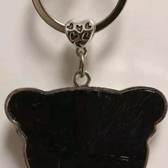 COPY - SILVERTONE LEOPARD BLING KEYCHAIN - Picture 3 of 3